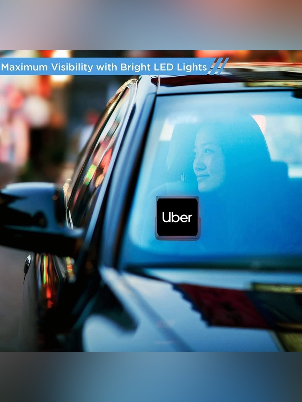 Uber Rideshare LED Sign - Picture 5 of 10